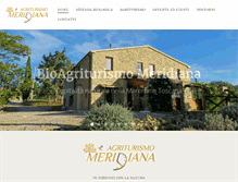 Tablet Screenshot of agriturismomeridiana.com